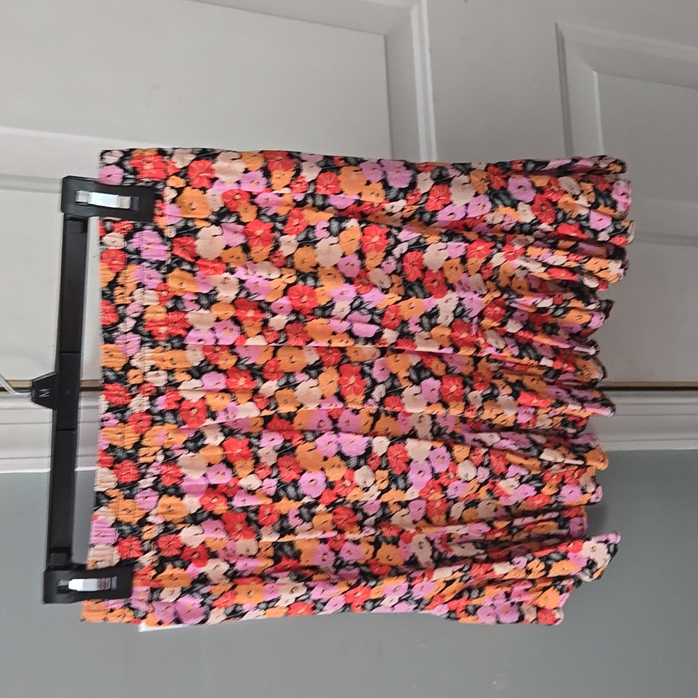 womens Loft floral skirt size small